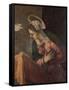 Virgin from the Annunciation to the Virgin, 1560-85-Jacopo Robusti Tintoretto-Framed Stretched Canvas