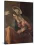 Virgin from the Annunciation to the Virgin, 1560-85-Jacopo Robusti Tintoretto-Stretched Canvas