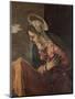 Virgin from the Annunciation to the Virgin, 1560-85-Jacopo Robusti Tintoretto-Mounted Giclee Print