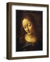 Virgin, from the Virgin of the Rocks, 1483-86, Detail-Leonardo da Vinci-Framed Giclee Print