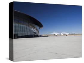 Virgin Galactic's White Knight 2 with Spaceship 2 on the Runway at the Virgin Galactic Gateway Spac-Mark Chivers-Stretched Canvas