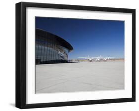 Virgin Galactic's White Knight 2 with Spaceship 2 on the Runway at the Virgin Galactic Gateway Spac-Mark Chivers-Framed Photographic Print