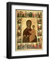 Virgin Hodegetria Icon of Smolensk, c.1450-null-Framed Giclee Print