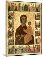 Virgin Hodegetria Icon of Smolensk, c.1450-null-Mounted Giclee Print