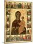 Virgin Hodegetria Icon of Smolensk, c.1450-null-Mounted Giclee Print