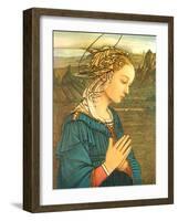 Virgin in Adoration (detail)-Filippino Lippi-Framed Art Print