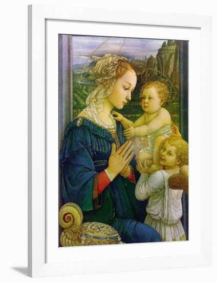 Virgin in Adoration-Filippino Lippi-Framed Art Print