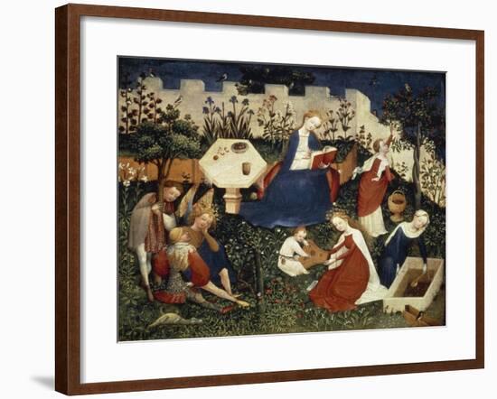 Virgin in Garden of Paradise, Circa 1420-Harold Copping-Framed Giclee Print