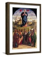 Virgin in Glory with Eight Saints-Giovanni Bellini-Framed Giclee Print