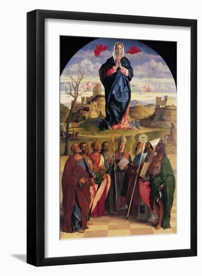 Virgin in Glory with Eight Saints-Giovanni Bellini-Framed Giclee Print