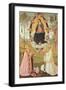 Virgin in Glory with St. Gregory and St. Benedict-Bernardino di Betto Pinturicchio-Framed Giclee Print