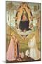 Virgin in Glory with St. Gregory and St. Benedict-Bernardino di Betto Pinturicchio-Mounted Giclee Print