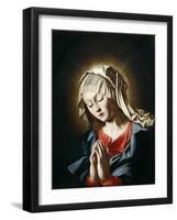 Virgin in Prayer-Giovanni Battista Salvi da Sassoferrato-Framed Premium Giclee Print