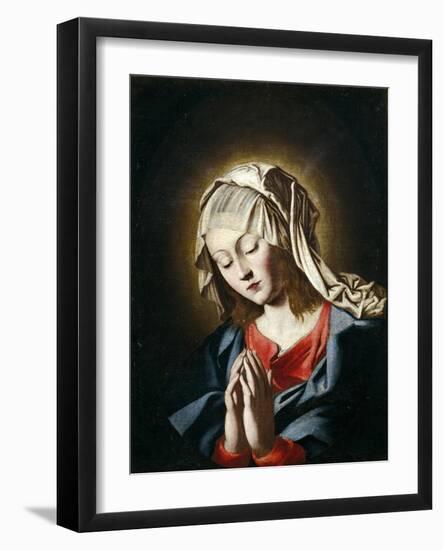 Virgin in Prayer-Giovanni Battista Salvi da Sassoferrato-Framed Premium Giclee Print