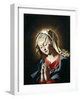 Virgin in Prayer-Giovanni Battista Salvi da Sassoferrato-Framed Premium Giclee Print