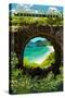 Virgin Islands National Park, US Virgin Islands - View from Ruins - Lantern Press Artwork-Lantern Press-Stretched Canvas