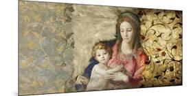 Virgin Mary (After Bronzino)-Simon Roux-Mounted Art Print