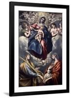 Virgin Mary and Child with St. Agnes and St. Martina, 1597-159-El Greco-Framed Giclee Print