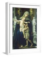 Virgin Mary and Jesus-William Adolphe Bouguereau-Framed Art Print