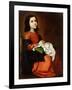 Virgin Mary as a Child-Francisco de Zurbaran-Framed Giclee Print