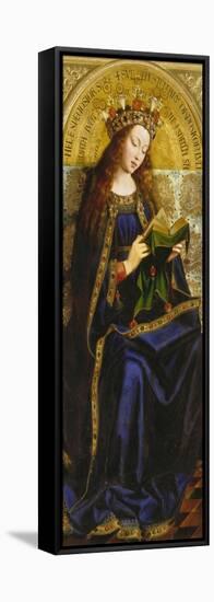 Virgin Mary. Copy after Van Eyck (Ghent Altarpiece)-Michiel Coxcie-Framed Stretched Canvas