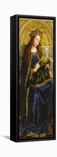 Virgin Mary. Copy after Van Eyck (Ghent Altarpiece)-Michiel Coxcie-Framed Stretched Canvas