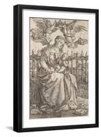 Virgin Mary Crowned by Two Angels, 1518-Albrecht Dürer-Framed Giclee Print