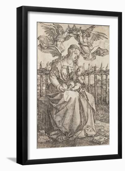 Virgin Mary Crowned by Two Angels, 1518-Albrecht Dürer-Framed Giclee Print