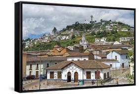 Virgin Mary De Quito Statue, El Panecillo Hill, Quito, Pichincha Province, Ecuador, South America-Gabrielle and Michael Therin-Weise-Framed Stretched Canvas