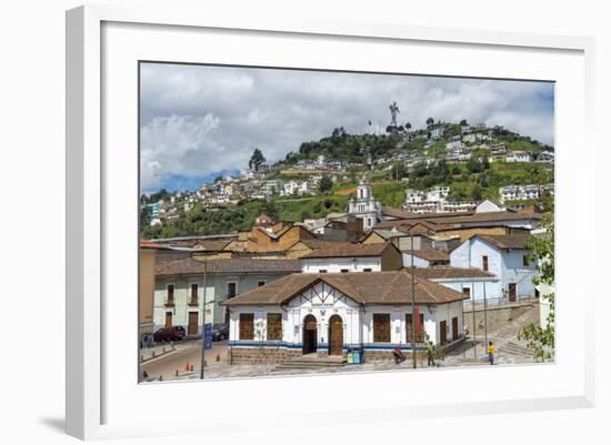 Virgin Mary De Quito Statue, El Panecillo Hill, Quito, Pichincha Province, Ecuador, South America-Gabrielle and Michael Therin-Weise-Framed Photographic Print