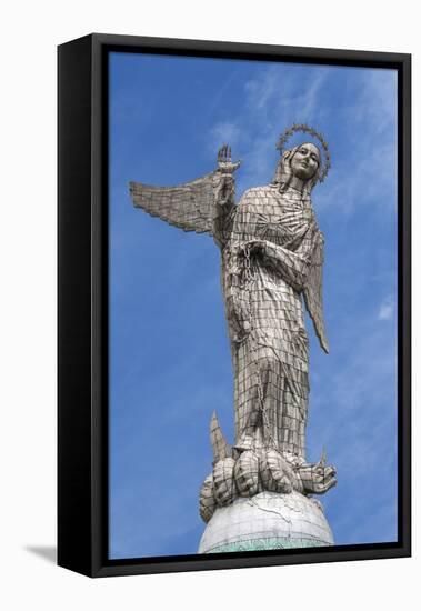 Virgin Mary De Quito Statue, El Panecillo Hill, Quito, Pichincha Province, Ecuador, South America-Gabrielle and Michael Therin-Weise-Framed Stretched Canvas