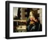 Virgin Mary, Detail from Annunciation, 1472-1475-Leonardo da Vinci-Framed Giclee Print