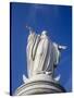 Virgin Mary Statue at Cerro San Cristobal, Santiago, Chile, South America-Yadid Levy-Stretched Canvas