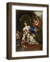 Virgin Mary with Child and John the Baptist as a Little Boy-Joachim Von Sandrart-Framed Giclee Print