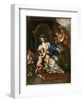 Virgin Mary with Child and John the Baptist as a Little Boy-Joachim Von Sandrart-Framed Giclee Print