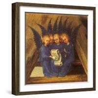 Virgin Mary Worshipping the Infant Jesus, 1435-Stephan Lochner-Framed Giclee Print