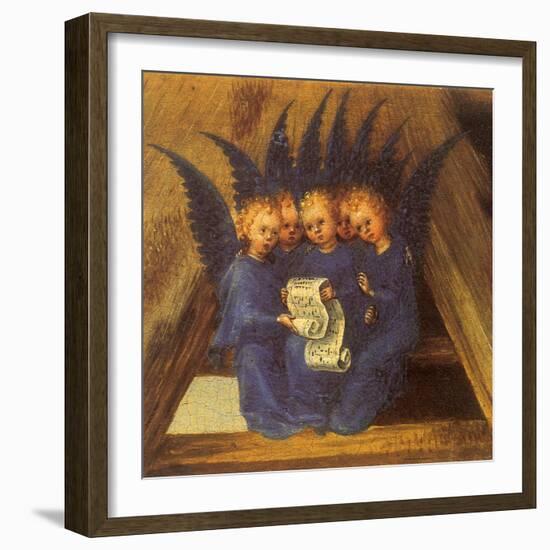 Virgin Mary Worshipping the Infant Jesus, 1435-Stephan Lochner-Framed Giclee Print