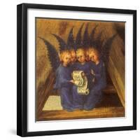 Virgin Mary Worshipping the Infant Jesus, 1435-Stephan Lochner-Framed Giclee Print