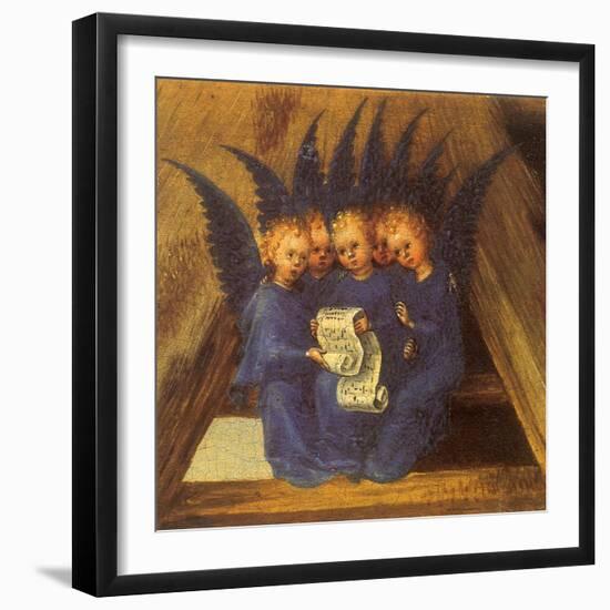 Virgin Mary Worshipping the Infant Jesus, 1435-Stephan Lochner-Framed Giclee Print