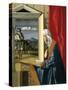Virgin of Annunciation, Circa 1500-Giovanni Bellini-Stretched Canvas