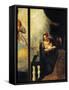 Virgin of Annunciation, Detail from Annunciation-Andrea Schiavone-Framed Stretched Canvas