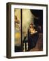 Virgin of Annunciation, Detail from Annunciation-Andrea Schiavone-Framed Giclee Print