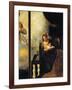 Virgin of Annunciation, Detail from Annunciation-Andrea Schiavone-Framed Giclee Print