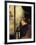 Virgin of Annunciation, Detail from Annunciation-Andrea Schiavone-Framed Giclee Print