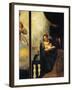 Virgin of Annunciation, Detail from Annunciation-Andrea Schiavone-Framed Giclee Print