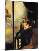 Virgin of Annunciation, Detail from Annunciation-Andrea Schiavone-Mounted Giclee Print