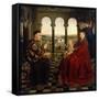 Virgin of Autun (Madonna of Chancellor Rolin)-Jan van Eyck-Framed Stretched Canvas