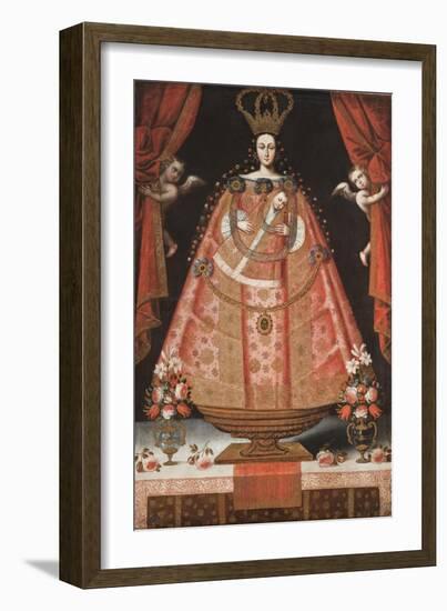 Virgin of Belén (Virgen de Belén), c.1700-1720-Cuzco School-Framed Giclee Print