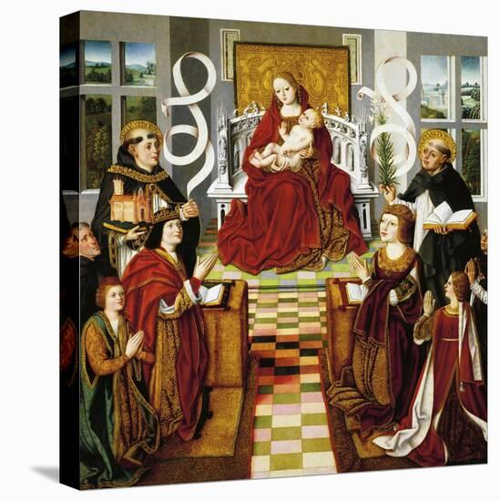 Virgin of Catholic Monarchs, 1490-1495-Fernando Gallego-Stretched Canvas