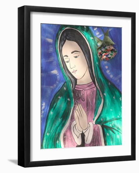 Virgin of Guadaloupe, Chimayo, New Mexico, USA-Walter Bibikow-Framed Photographic Print